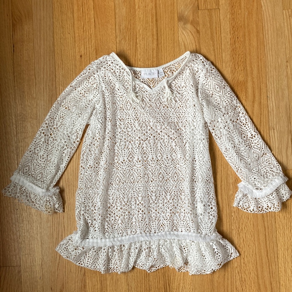 Girls White Coverup